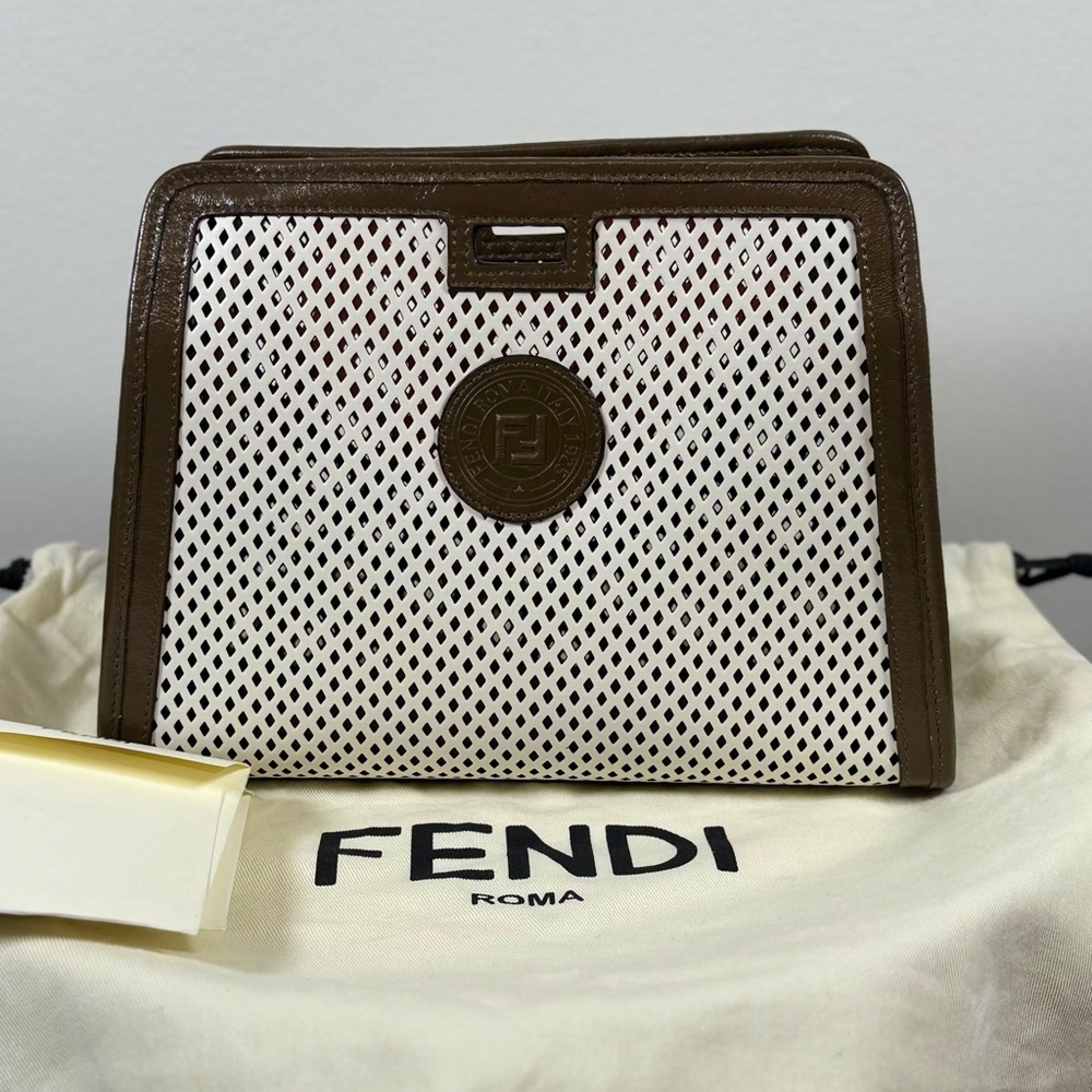 Sold somewhere else FENDI PEEKA BOO DEFENDER CLUTCH